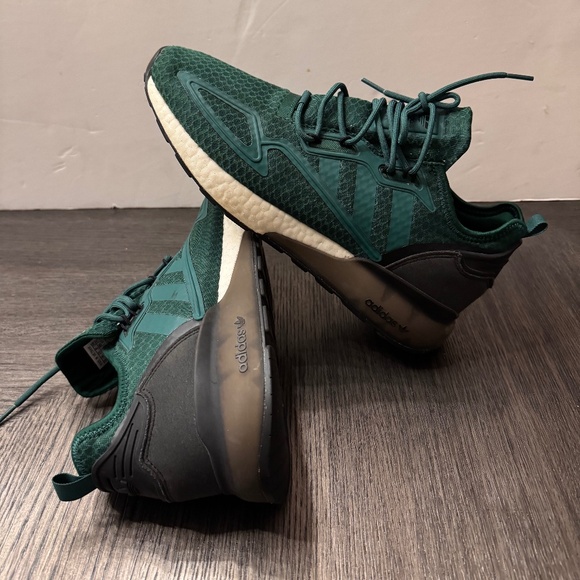 Adidas ZX 2K Boost Men's 10.5 Shoes Collegiate Green-Cloud White GY5808 EUC - Picture 5 of 7